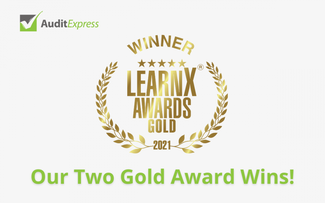 Audit Express wins Gold at the LearnX Awards 2021
